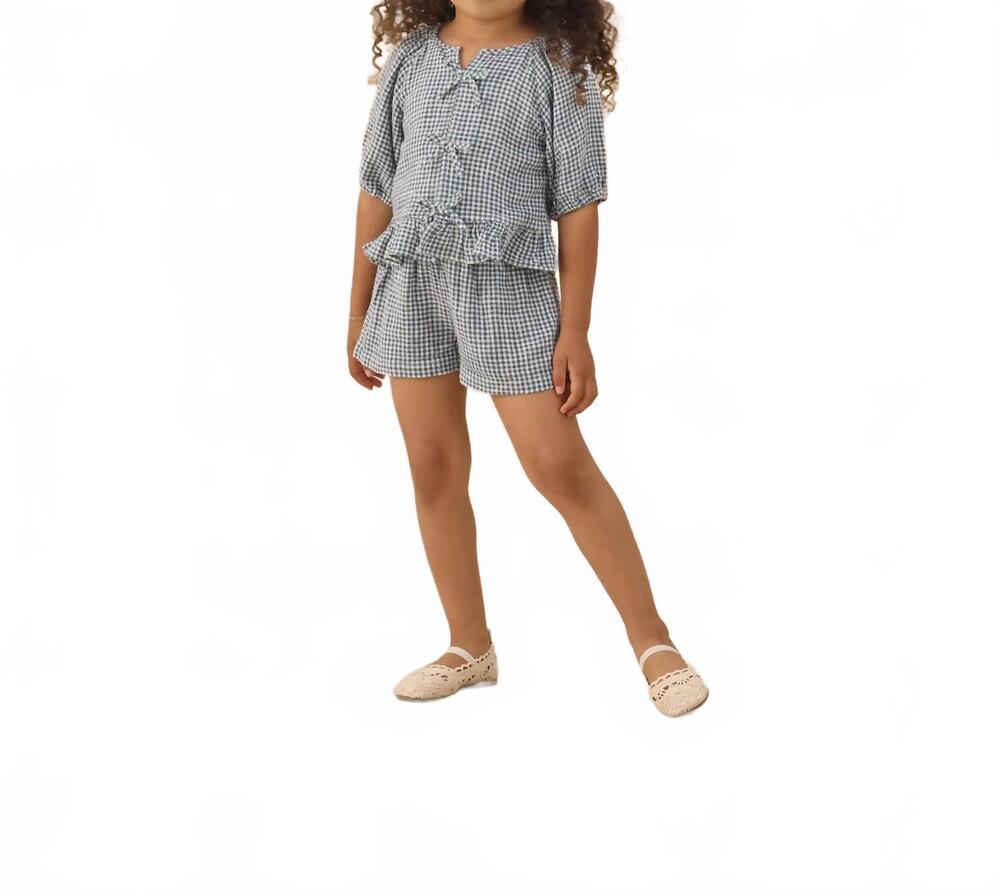 NEW RYLEE + CRU juniper set in marine gingham